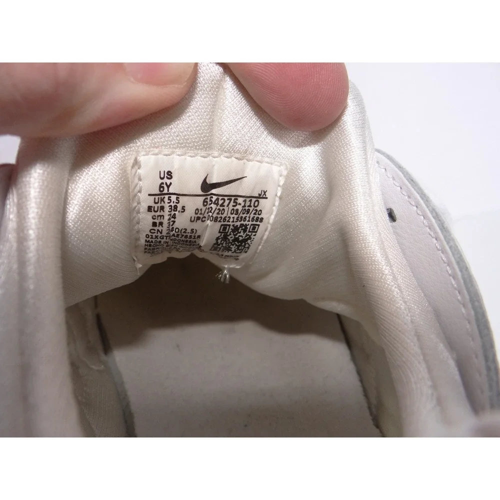 Nike Air Huarache Run GS White White Pure Platinum 654275-110 Size 6Y Womens 7.5